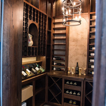 Custom Solid Wood Wine Cellar