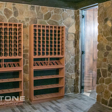 Custom Stone Wine Cellar