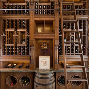 Custom Traditional Wine Cellar