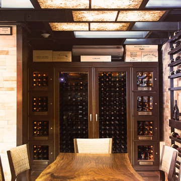 Custom wine cabinet by Vinotemp