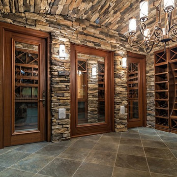 Custom Wine Cellar - Glass Doors
