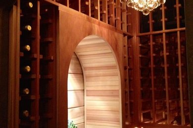 Custom Wine Cellar with Decanting Space