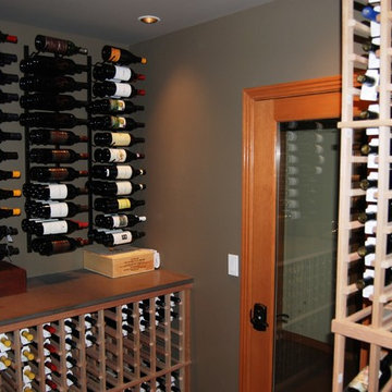 Custom Wine Cellar with Wire Racks