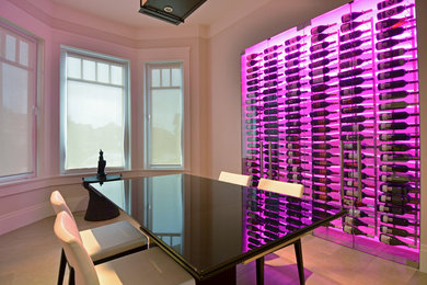 Inspiration for a modern wine cellar remodel in Vancouver