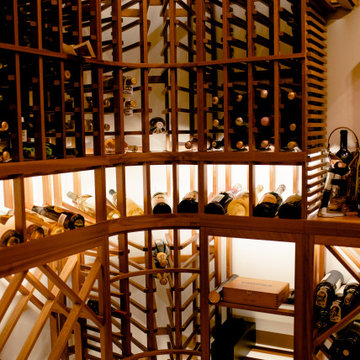 Custom Wine Rack Design for a Residential Wine Cellar in North Dallas Home
