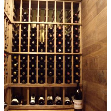 Dallas Construction Back Wall Wine Cellar Racks with Tabletop