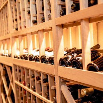 Dallas Contemporary Wine Cellar Display Row