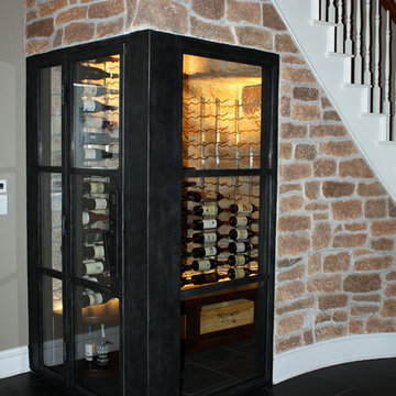 Dallas Wine Cellar Refrigeration Project Under the Stairs