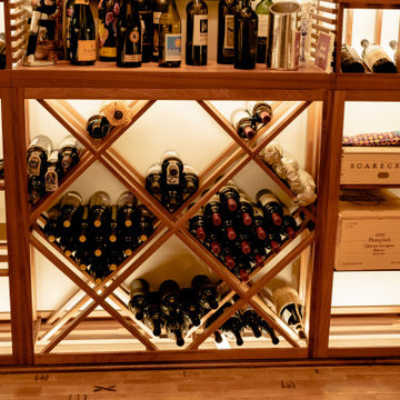 Diamond Wine Storage Bins North Dallas Residential Wine Room