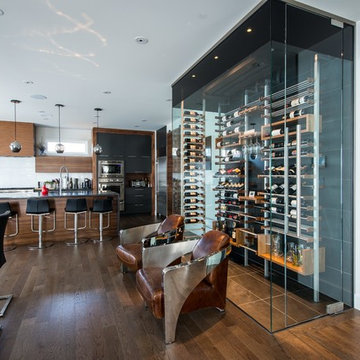 Dining room wine cellars