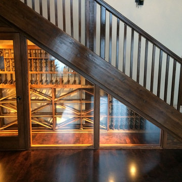 Display Wine Cellar Under Stairs