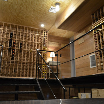 Double Level Wine Cellar in Amagansett, NY