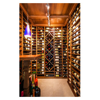 View of Downtown Penthouse - Traditional - Wine Cellar - Chicago - by Studio ...