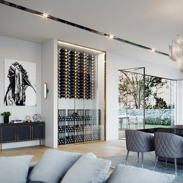Dream Rooms featuring Case & Crate 2.0 Wine Lockers