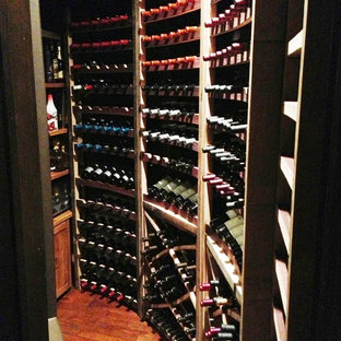 Eco-Friendly Chino Hills Los Angeles California Custom Wine Cellar Under Stairs