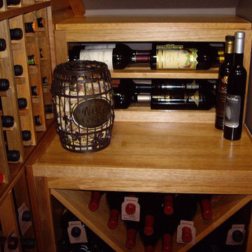 Elegant Racking Design and Efficient Wine Cellar Cooling System Dallas