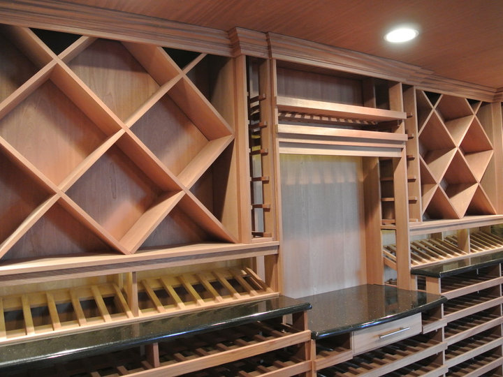 Medium - Contemporary Wine Cellar