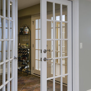 French Doors to Wine Cellar