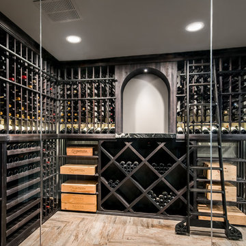 Glass Encased Wine Cellar