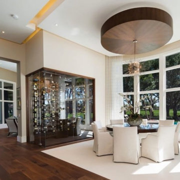 Glass Enclosed Wine Cellars