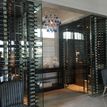 Glass Enclosed Wine Cellars