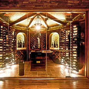 Glass Enclosed Wine Cellars