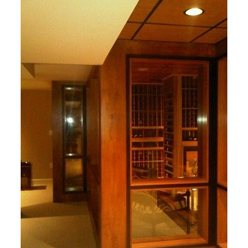 Glass Residential Wine Cellar CA Walls For Optimum Display
