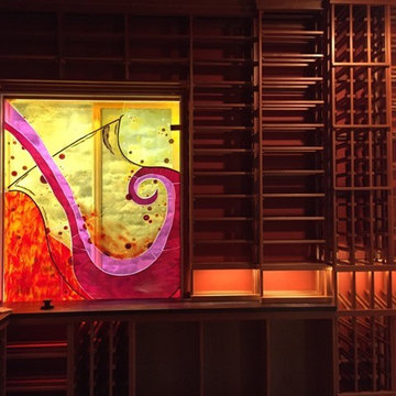 Glass Wine Cellar Mural