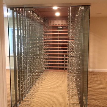 Glass Wine Cube Entry Door
