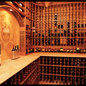 Gorgeous Small Wine Cellar Custom Wine Racking Newport Beach Orange County LA Me