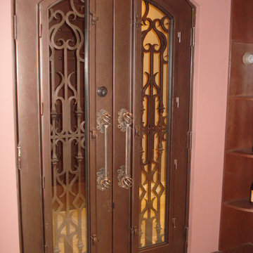 Hand forged iron entry