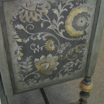 Hand Painted and Embellished Custom Wine Cabinet FOR SALE