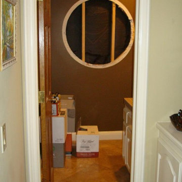 Home Wine Cellar CA Bathroom to Wine Cellar Conversion - Before