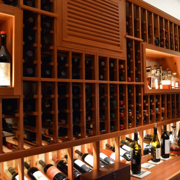 Irvine Wine Wall Design by Master Wine Cellar Contractors