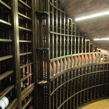 Horizontal wine display racks, mini quarter round, curved racks, etc.