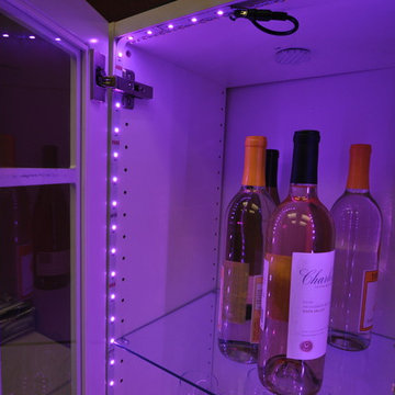Inspired LED Color Changing RGB Inside Wine Cabinet