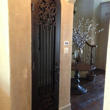 Iron Custom Wine Cellar Door Dallas Texas in Our Venetian design