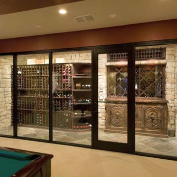Kansas City Missouri Custom Wine Cellar Design Wine Closet Wine Room Glass Front