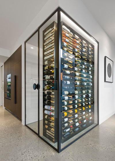 Contemporary Wine Cellar by Constructing Spaces