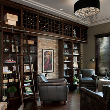 Wine/book wall