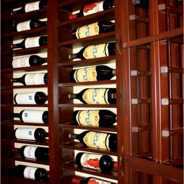 Knotty Alder Wine Racks Texas Wine Cellar Project