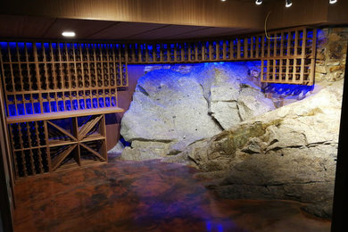Eclectic wine cellar photo in Calgary