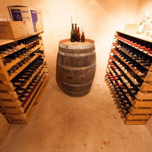 Exemple d'une cave à vin nature.