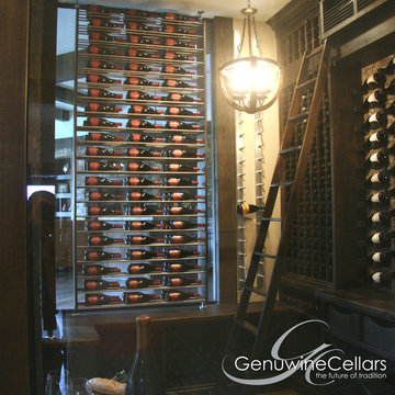 Label Ladder - Stainless Steel Rod Wine Racks by Genuwine Cellars