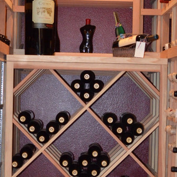 Lattice Diamond Bins for Traditional Residential Wine Cellars