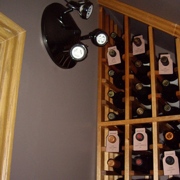 LED Lighting in this Custom Wine Cellar Dallas