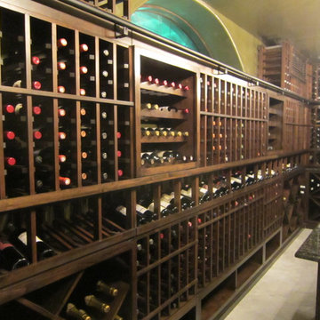 Left Wall Racking New Orleans Master Wine Cellar Builders