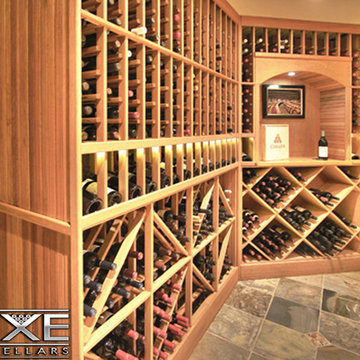 Luxe Wine Cellars - 2010 Bottle Mahogany Wine Cellar