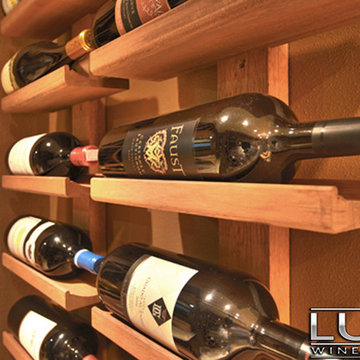 Luxe Wine Cellars - 2010 Bottle Mahogany Wine Cellar