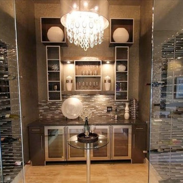 Luxury Glass Wine Cellar in Paradise Valley, AZ - Featured in Homes of the Rich
